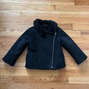 Toddler Suede Moto Jacket